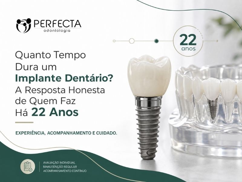 Quanto Tempo Dura um Implante Dentário? A Resposta Honesta de Quem Faz Há 22 Anos